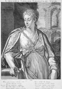 Caesonia wife of Caligula by Aegidius Sadeler or Saedeler