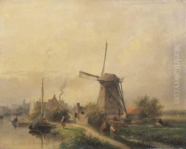 The Outskirts Of A Dutch Town On A Summer's Day - view 1