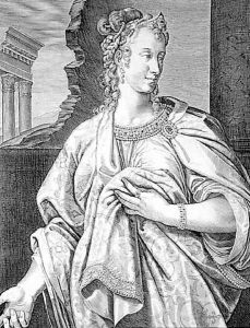 Aelia Petina wife of Claudius by Aegidius Sadeler or Saedeler