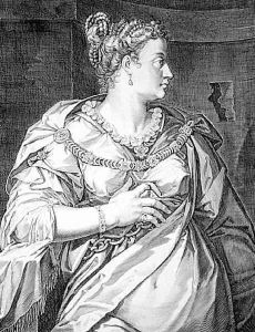 Petronia first wife of Vitellus by Aegidius Sadeler or Saedeler