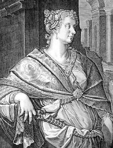 Martia Fulvia wife of Titus by Aegidius Sadeler or Saedeler