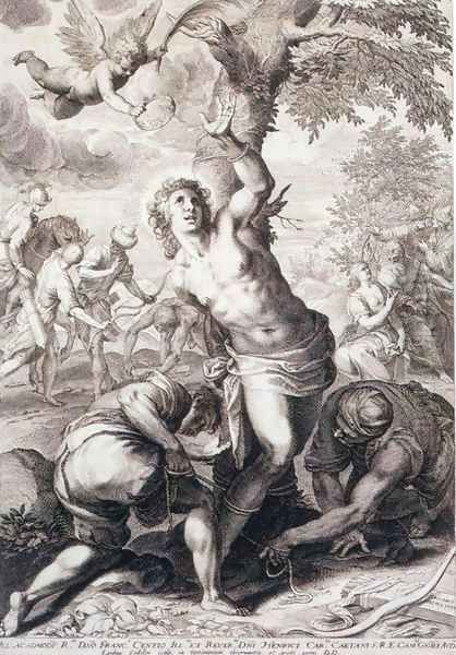 The Martyrdom of St Sebastian by Aegidius Sadeler or Saedeler