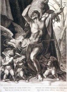 The Martyrdom of St Sebastian 2 by Aegidius Sadeler or Saedeler