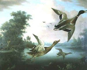 Duck Shooting by Charles Henry Schwanfelder