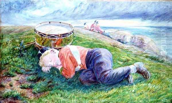 Sketch for The Drummer Boys Dream - view 1