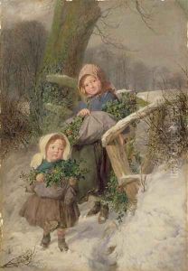 The Holly Gatherers, 1858 by Frederic James Shields