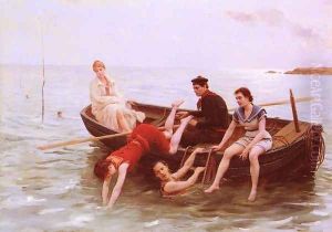 Les Baigneuses (Bathers) by Jules Scalbert