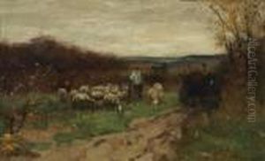 Collecting The Flock by Johan Frederik Corn. Scherrewitz