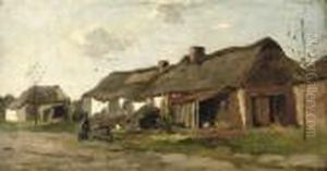 In The Farmyard by Johan Frederik Corn. Scherrewitz