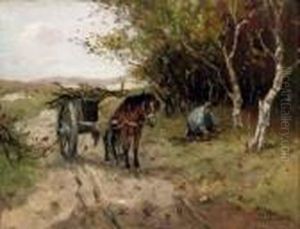 A Wood Gatherer by Johan Frederik Corn. Scherrewitz