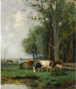 Milking Time by Johan Frederik Corn. Scherrewitz