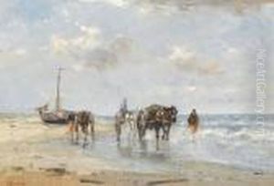 Going Home, A Breezy Day by Johan Frederik Corn. Scherrewitz