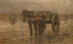 A Horse And Cart. by Johan Frederik Corn. Scherrewitz