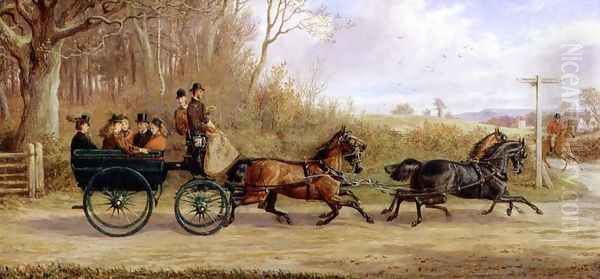 A Brake and Four going to a Meet, 1873 - view 1