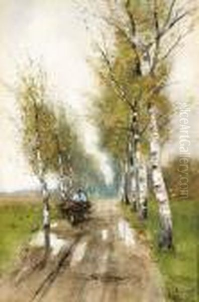 Peasant On A Country Road - view 1
