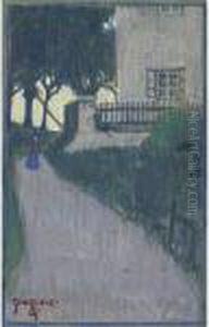 Landschaft Mit Haus Baeumen