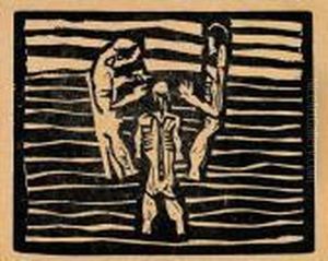 Drei Badende Manner by Egon Schiele