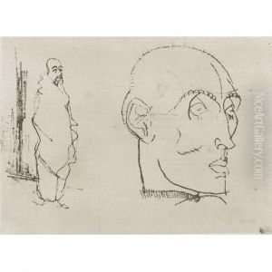 Mannliches Bildnis by Egon Schiele