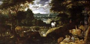 Orpheus Charming the Animals, 1601 by Jacob I Savery
