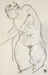 Female Nude by Egon Schiele