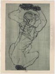 Kauernde by Egon Schiele