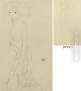 Madchenakt by Egon Schiele