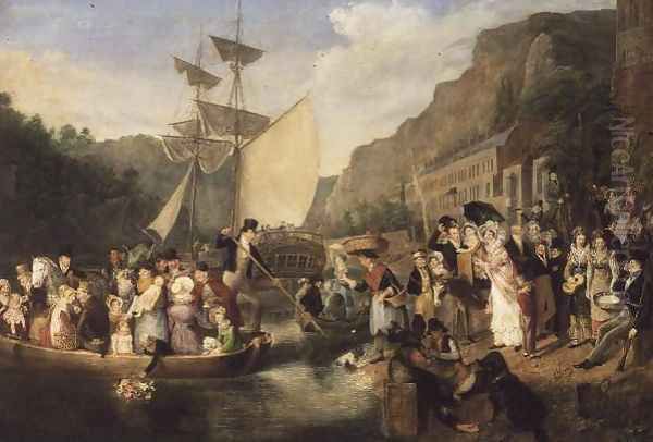 Embarkation of the Ferry Boat - view 1
