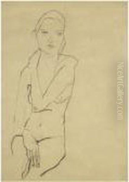 Sitzender Weiblicher Akt (seated Female Nude) - view 1
