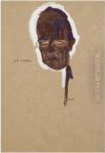 Bildnis Dr Oskar Reichel, Maske (portrait Of Dr Oskar Reichel, Headstudy)