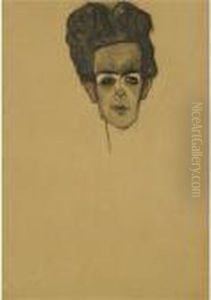 Selbstbildnis (self-portrait) by Egon Schiele