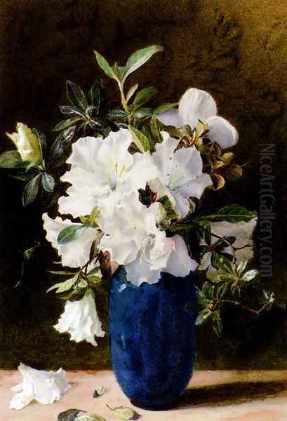 A Vase Of Azaleas - view 1