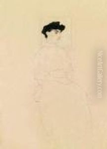 Ritratto Di Donna Seduta by Egon Schiele