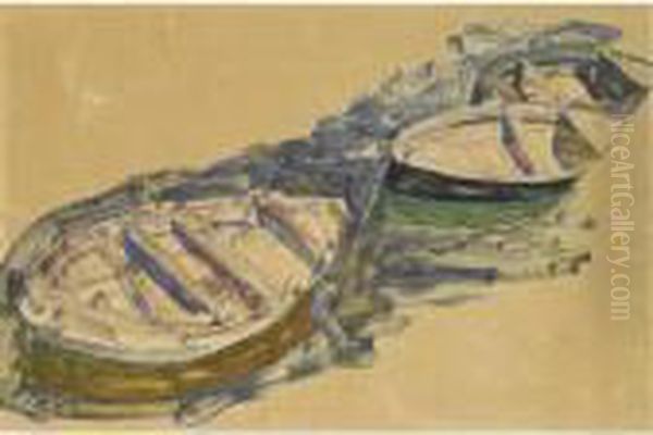 Drei Ruderboote (three Rowboats) - view 1