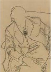 Studie Von Hugo Koller Im Sessel (study Of Hugo Koller Inarmchair) Studie Von Hugo Koller Im Sessel (study Of Hugo Koller Inarmchair)