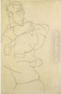 Selbstdarstellung (self-portrait) by Egon Schiele