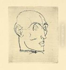 "mannliches Bildnis" by Egon Schiele