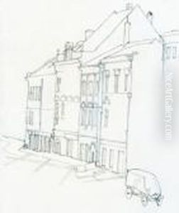 Case A Krumau by Egon Schiele
