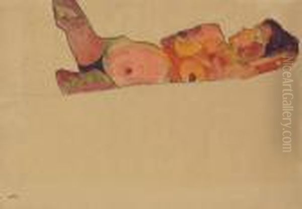 Liegendes Schlafendes Madchen - view 1