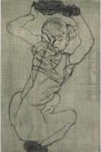 Kauernde by Egon Schiele