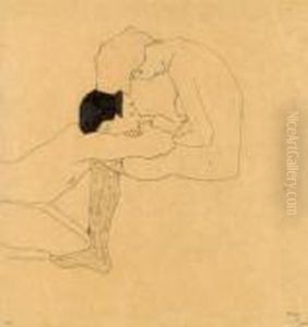 Liebende by Egon Schiele