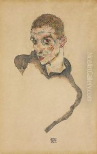 Selbstbildnis ( by Egon Schiele
