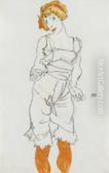 Frau In Unterwasche Und Strumpfen (valerie Neuzil) - view 1