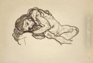 "madchen (girl)" by Egon Schiele