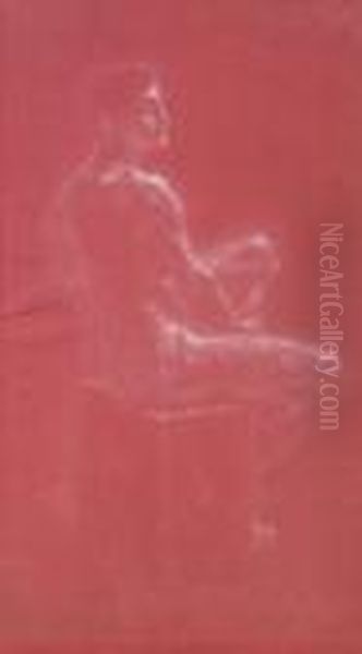 Seated Male Nude - view 1