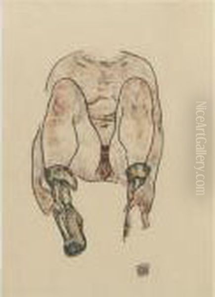 Sitzender Weiblicher Akt Mit
Grunen Stiefeln (torso) (seated Female Nude With Green Boots (torso)) - view 1