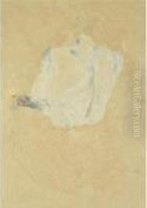 Sitzender Weiblicher Ruckenakt (seated Female Nude From Behind) by Egon Schiele