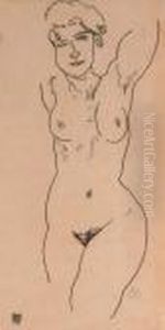 Akt by Egon Schiele