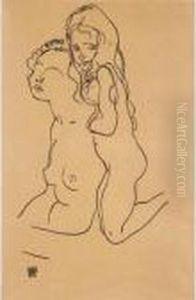 Mutter Und Kind (mother And Child) by Egon Schiele