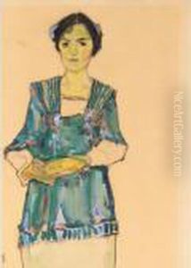 Madchen Mit Gestreifter Bluse (girl With Striped Blouse)