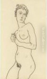 Stehender Akt (standing Nude) by Egon Schiele